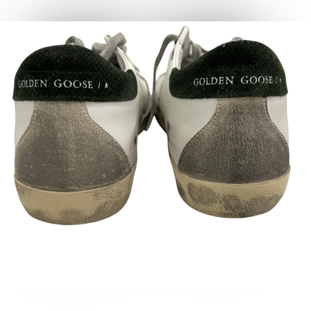 Golden Goose Women's Super Star White Leather Military NIB - Picture 7 of 11